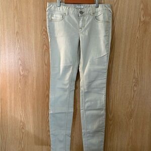 Free People Khaki Straight Leg Jeans
